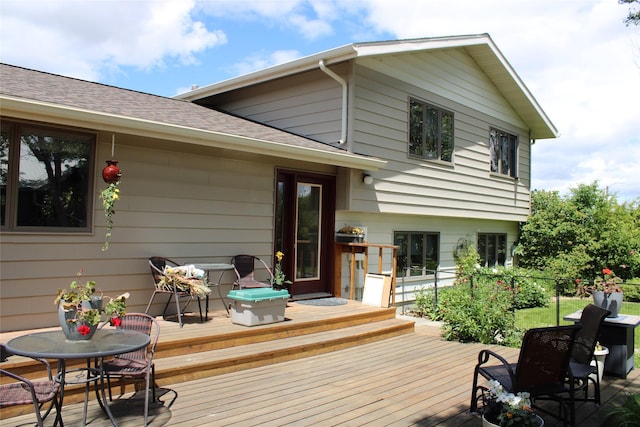 exterior space featuring a deck