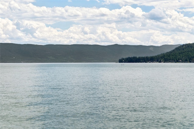 view of water feature featuring a mountain view