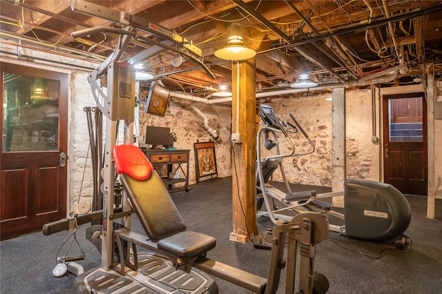 view of exercise room