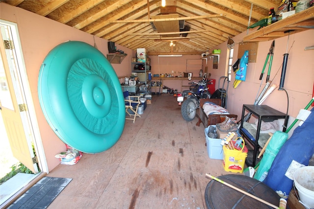 storage area featuring a garage