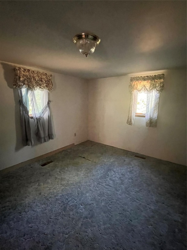 spare room with carpet floors and plenty of natural light