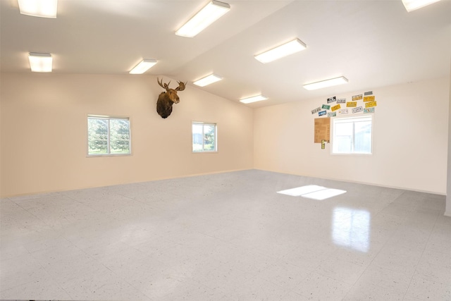 33953 Fox Rd, Polson, MT 59860 - unfurnished room with lofted ceiling