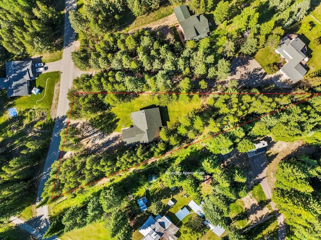 birds eye view of property