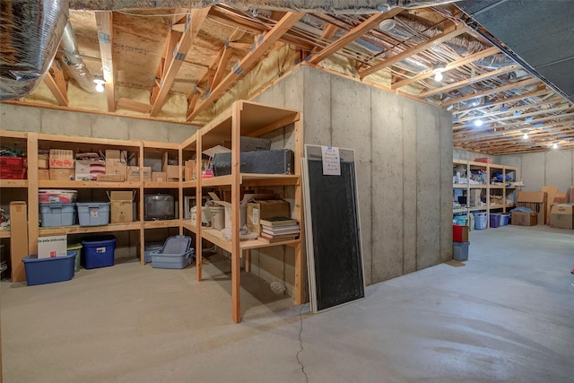 view of storage room