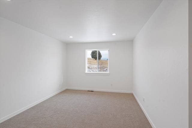 view of carpeted empty room