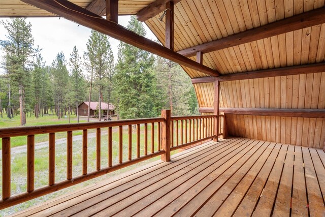 view of wooden terrace