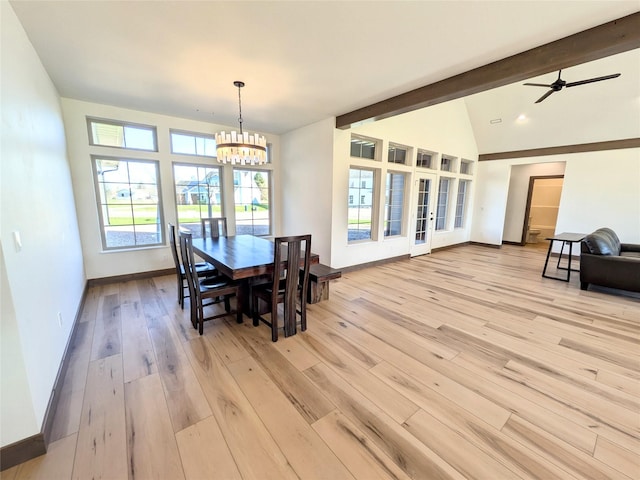 585 Dayton St SE, Ronan, MT 59864 - dining room featuring a chandelier, light wood-style flooring, and a ceiling fan
