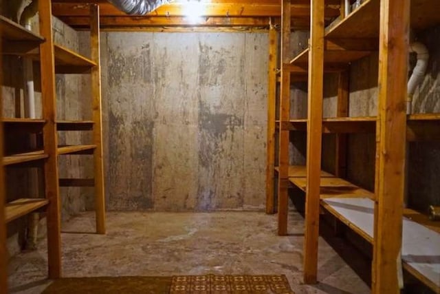 view of storage area