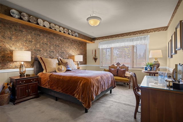 417 Sirucek Ln, Kalispell, MT 59901 - bedroom featuring wainscoting and light colored carpet