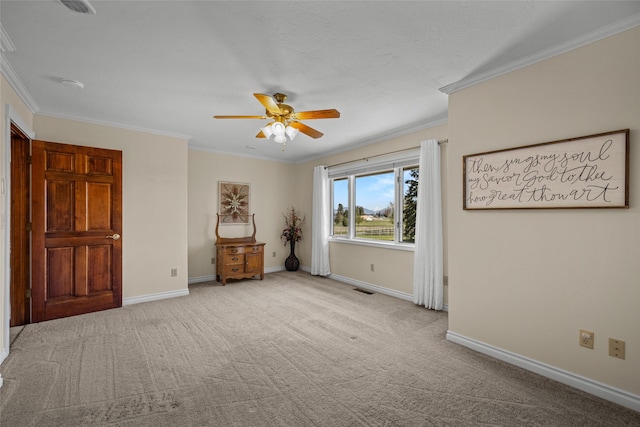 417 Sirucek Ln, Kalispell, MT 59901 - bedroom featuring ornamental molding, carpet, and ceiling fan