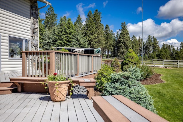 417 Sirucek Ln, Kalispell, MT 59901 - view of wooden deck