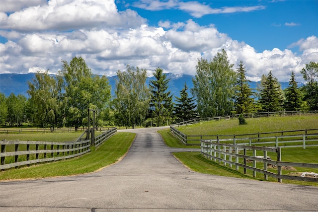 417 Sirucek Ln, Kalispell, MT 59901 - view of street with a rural view and a mountain view