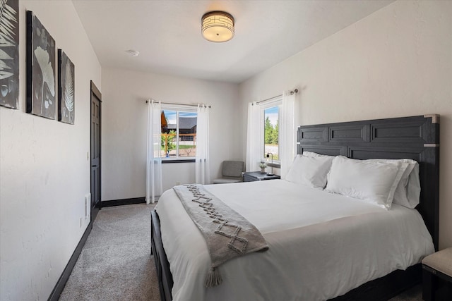 bedroom featuring carpet flooring