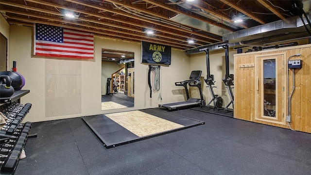 view of exercise room