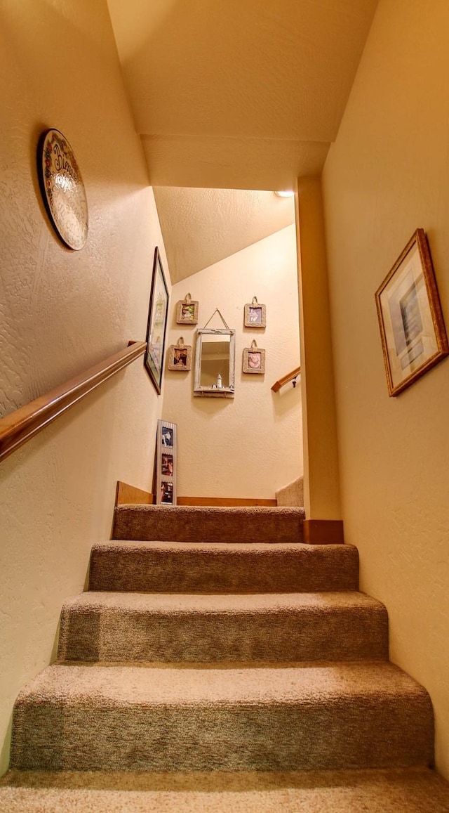 view of stairway