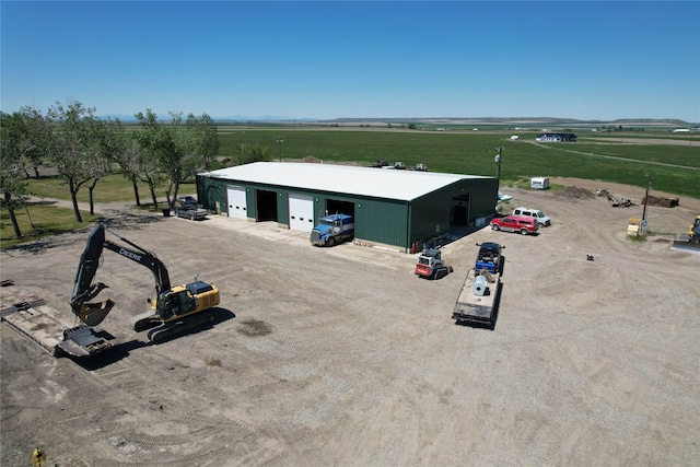 bird's eye view featuring a rural view