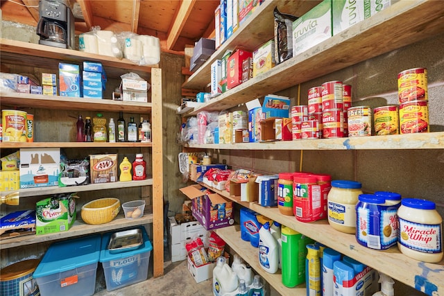 view of pantry