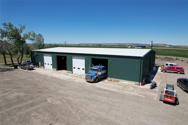 view of outdoor structure with a garage