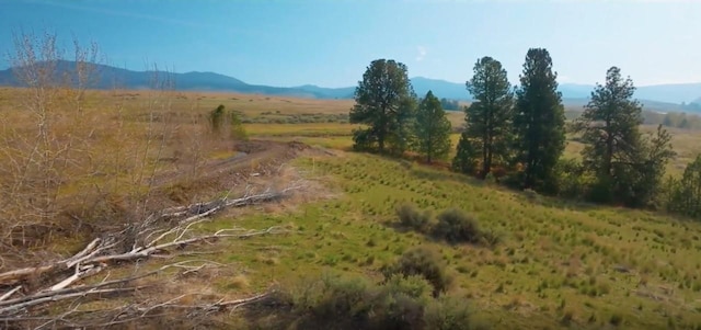 mountain view with a rural view