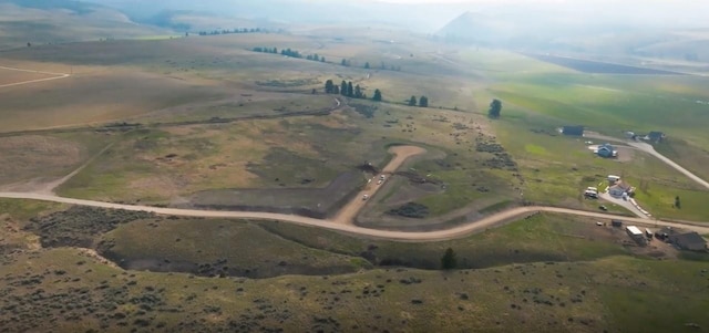 bird's eye view featuring a rural view