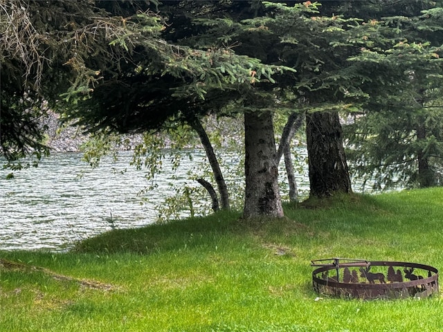 view of water feature