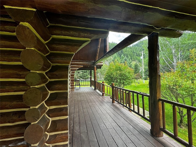 view of deck