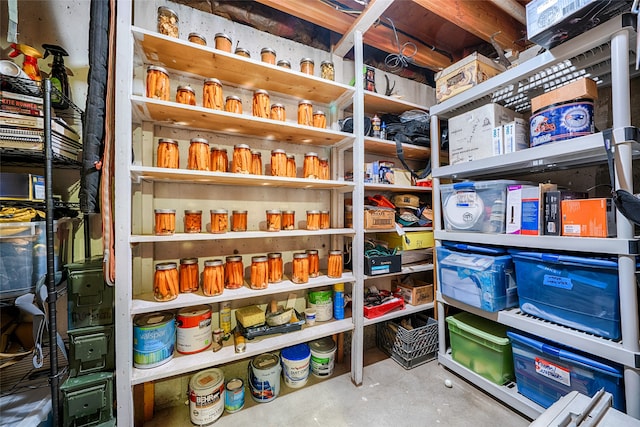 view of pantry