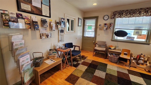 interior space featuring light hardwood / wood-style flooring