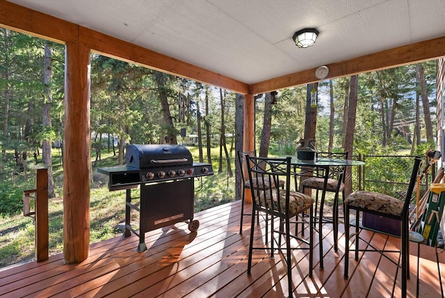 view of sunroom / solarium