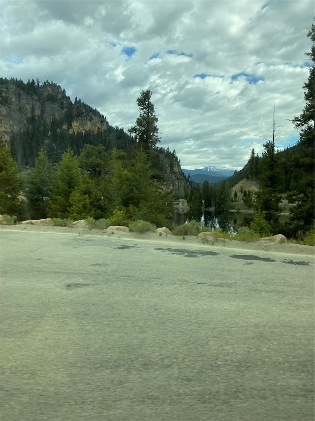 property view of water featuring a mountain view