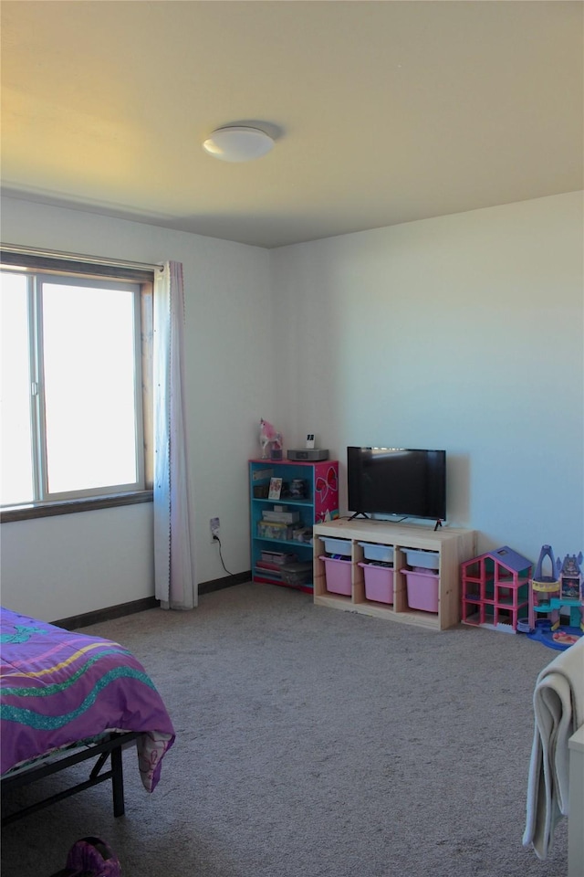 bedroom with carpet flooring