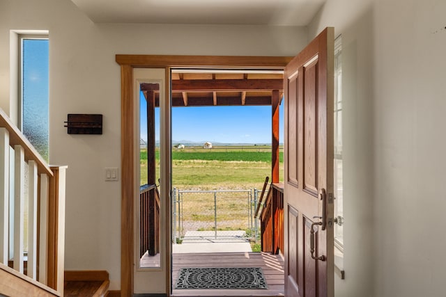 view of entrance foyer