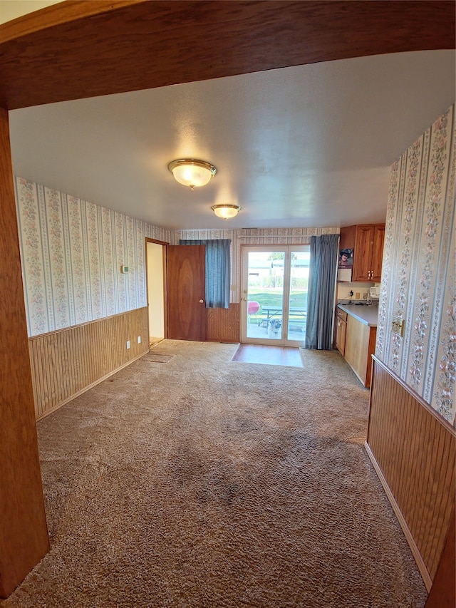 hallway featuring hardwood / wood-style floors