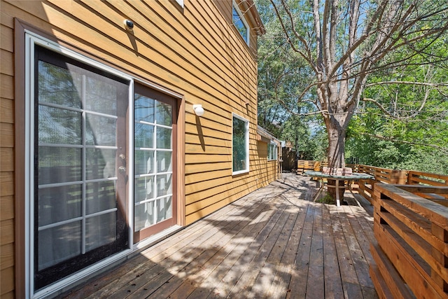 963 Colorado Ave, Whitefish, MT 59937 - wooden deck with outdoor dining space