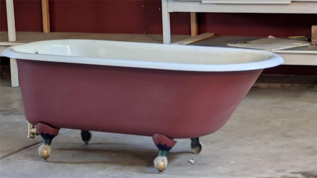 963 Colorado Ave, Whitefish, MT 59937 - detailed view of concrete floors and a freestanding tub
