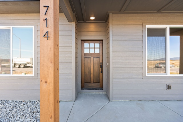 view of entrance to property