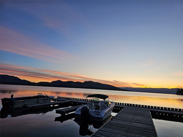 exterior space with a boat dock