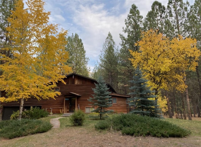 view of rear view of property