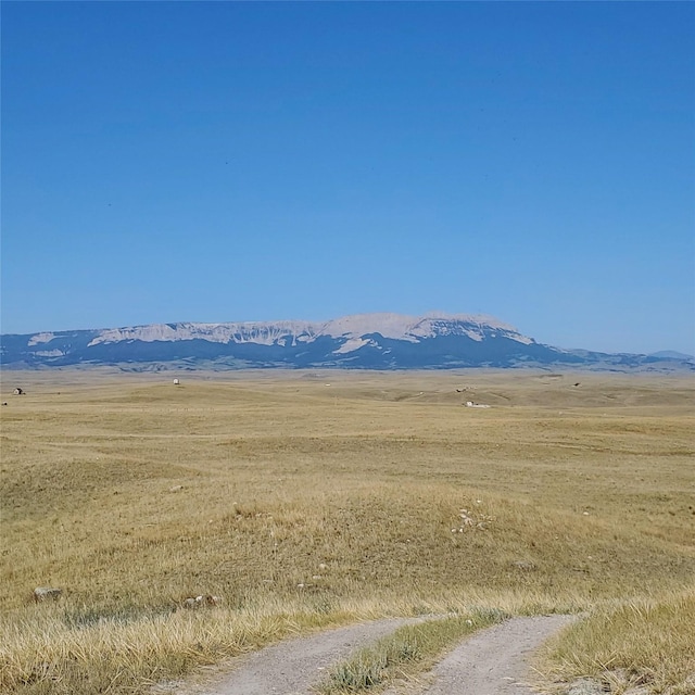 property view of mountains with a rural view