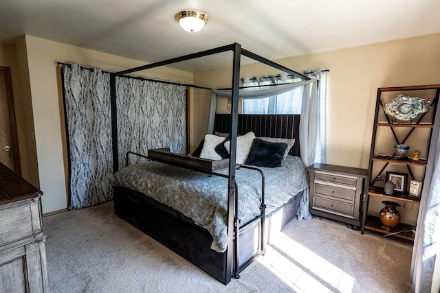 bedroom with carpet floors