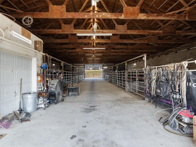 view of horse barn