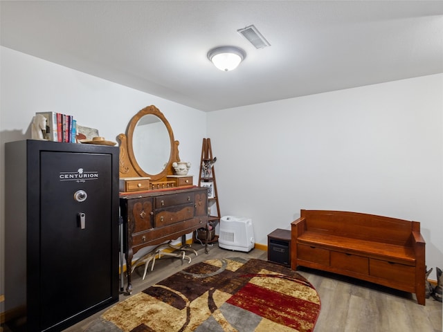 bedroom featuring hardwood / wood-style flooring