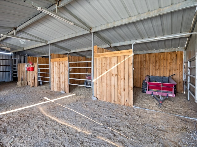 view of horse barn