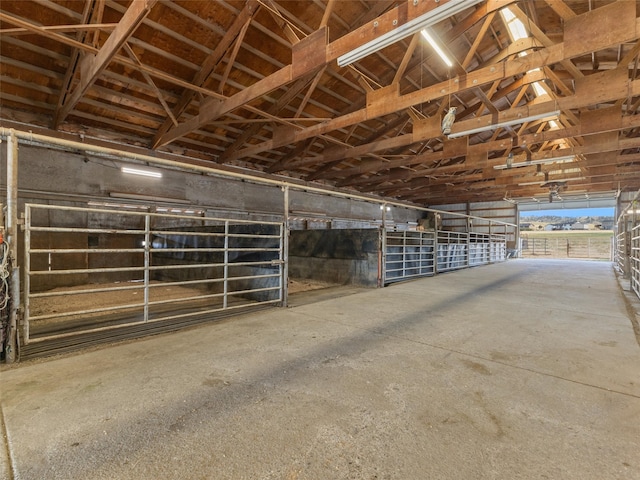 view of horse barn