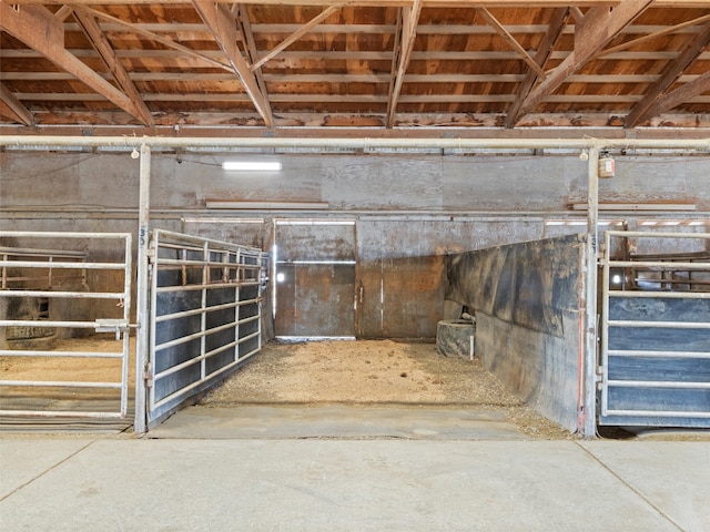 view of horse barn