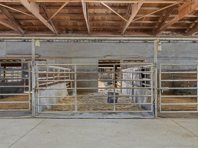 view of horse barn