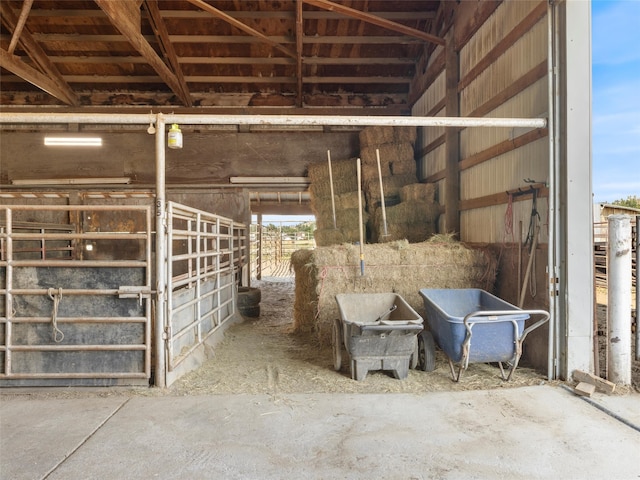 view of horse barn