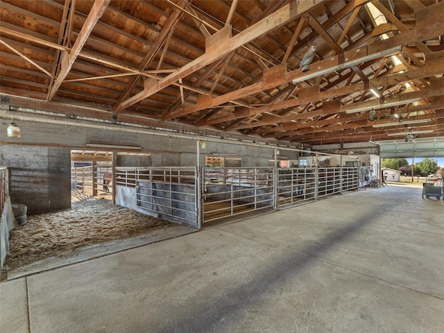 view of horse barn