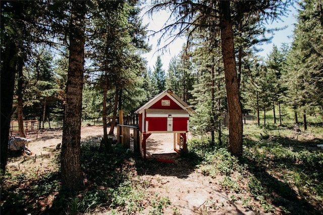 view of outbuilding