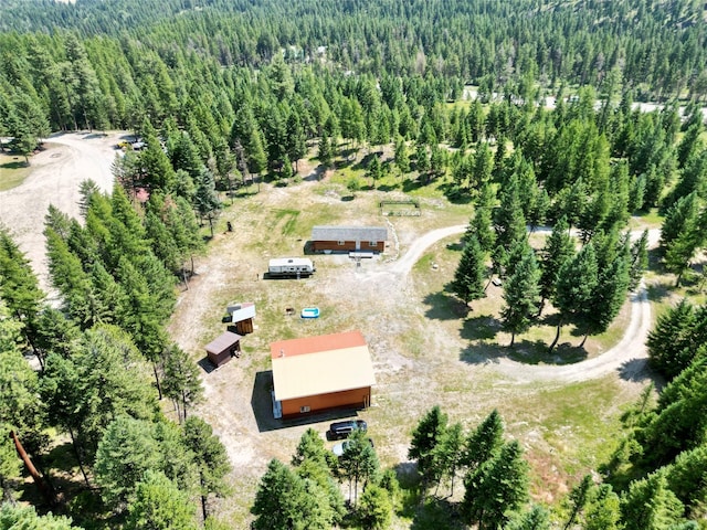 7957 US Highway 2 W, Kila, MT 59920 - aerial view of property and surrounding area featuring a forest